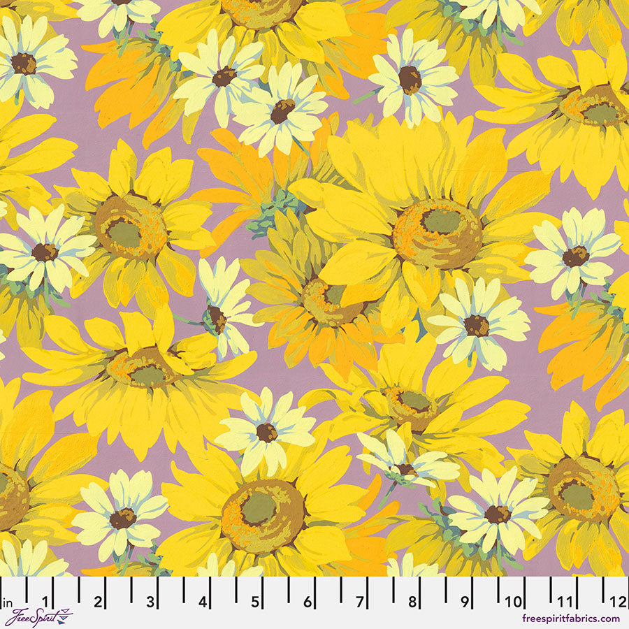 Nation of Flowers - Martha Negley - Sunflower - Yellow Stoff Free Spirit