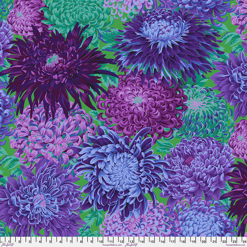 Kaffe Fassett - Japanese Chrysanthemum – Purple – Classics Stoff Free Spirit