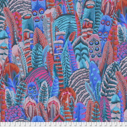Kaffe Fassett - Turquoise Feathers – Philip Jacobs Stoff Free Spirit