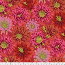Kaffe Fassett - Cactus Flower Red Stoff Free Spirit
