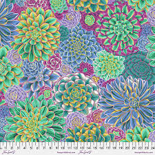 Kaffe Fassett - House Leeks Grey Stoff Free Spirit