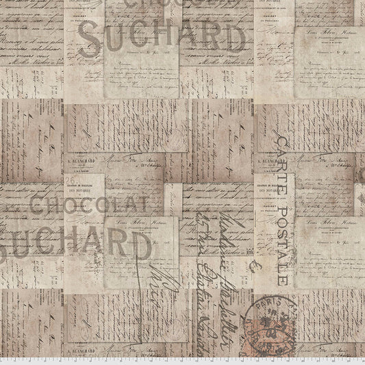 Tim Holtz - Eclectic Elements - Foundations - French Script Stoff Free Spirit