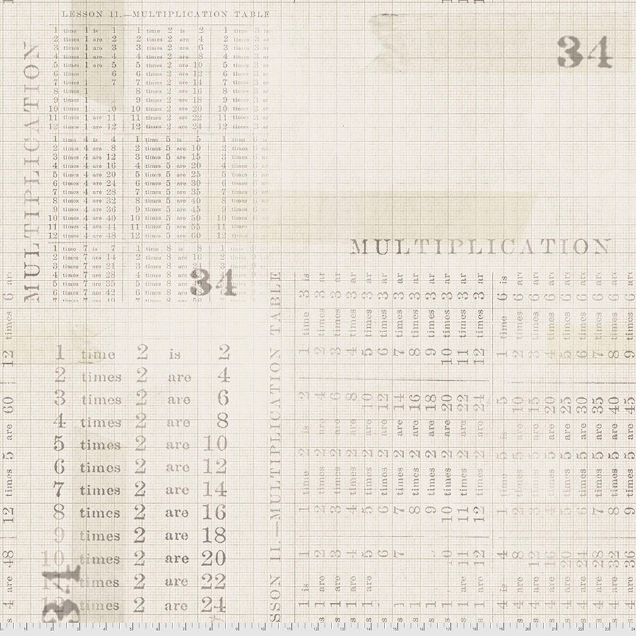 Tim Holtz - Eclectic Elements - Monochrome - Multiplikation Table