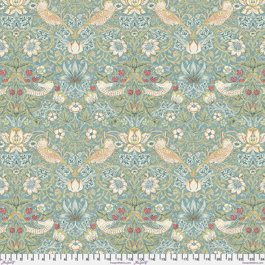 William Morris - Strawberry Thief - Aqua