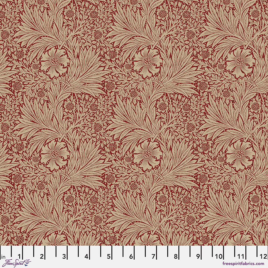 William Morris - Marigold - Red Stoff Free Spirit