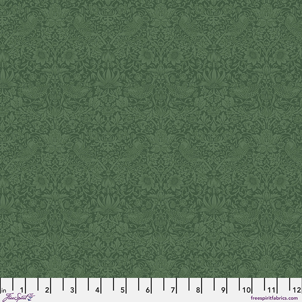 William Morris - Tonal Strawberry Thief - Tump - The Trellis Palette Stoff Free Spirit