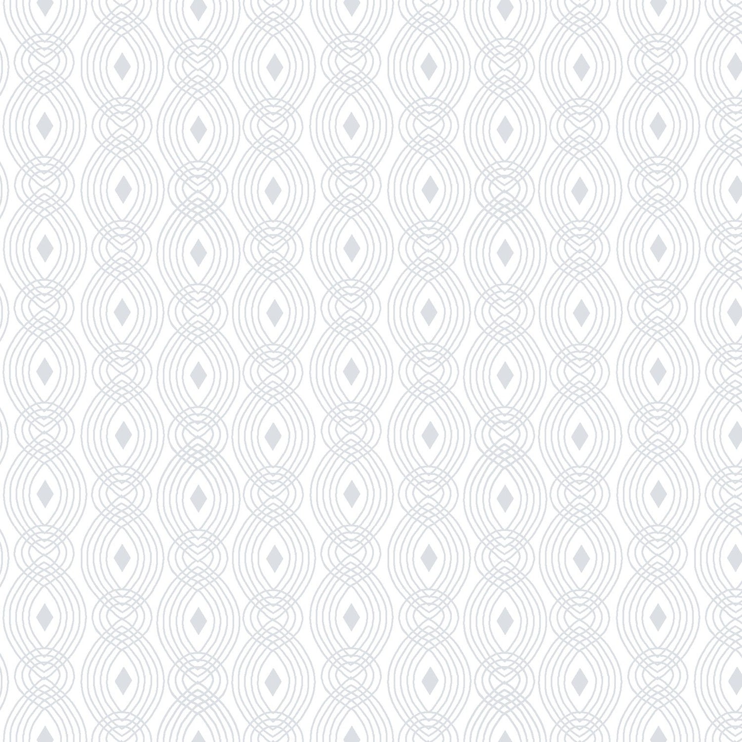 White on White Linear Oval Lines QUILTER`S FLOUR IV