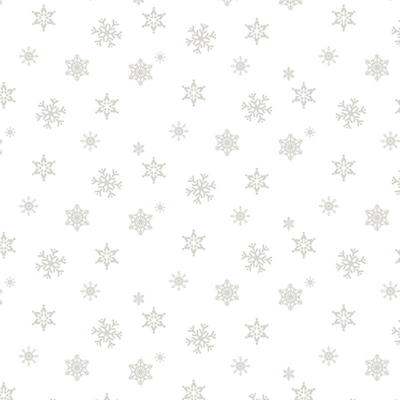 Christmas Wishes Snowflake White-on-White