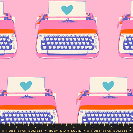 Best Day Ever - Typewriters - Posy RS0104 14 Quiltwerkstatt Dresden