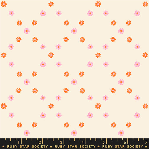 Best Day Ever - Diamond - Posy Orange RS0107 12 Quiltwerkstatt Dresden