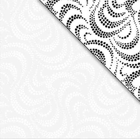 White Print on Cream - Rambling 11 - Dotted Ripple