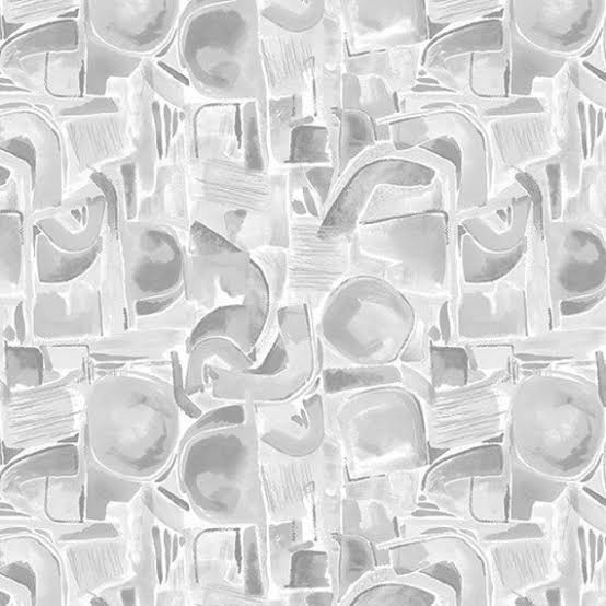 Rückseitenstoff - Spectral - Satin Moon Design - Fog - Abstract Shapes