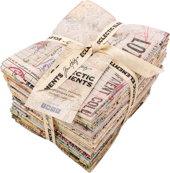 Tim Holtz - 20 Fat-Quarter-Bundle - Eclectic Elements Stoff Free Spirit