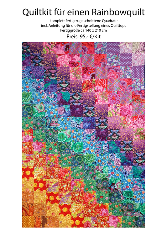 Quiltkit Rainbowquilt Stoff Quiltwerkstatt Dresden