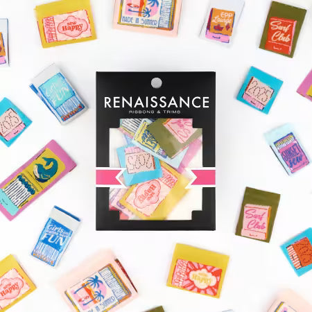 Matchbook Makerie - Webetiketten - Renaissance Ribbons Woven Labels Pack Renaissance Ribbons