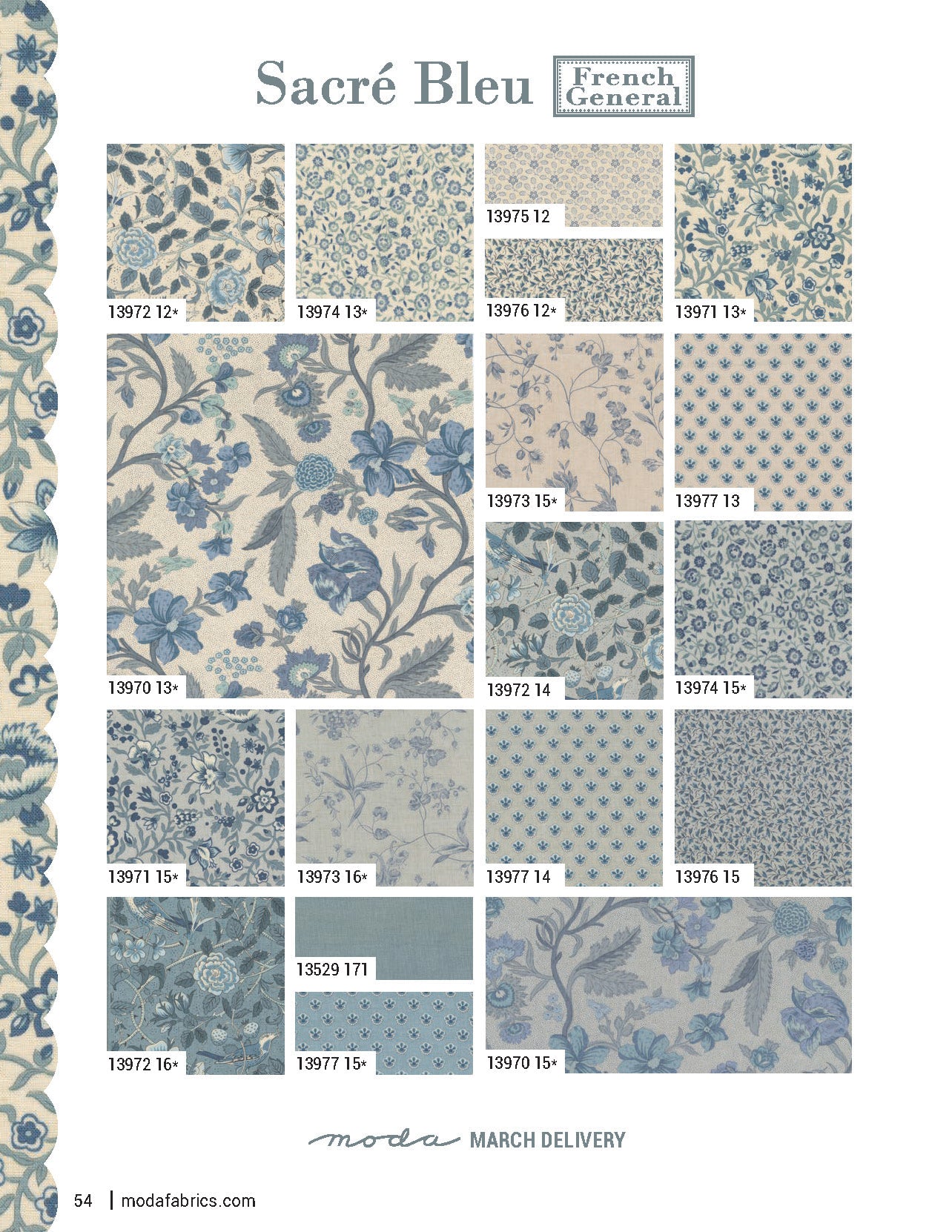Sacre Bleu Charm Pack - French General Stoff Moda Fabrics
