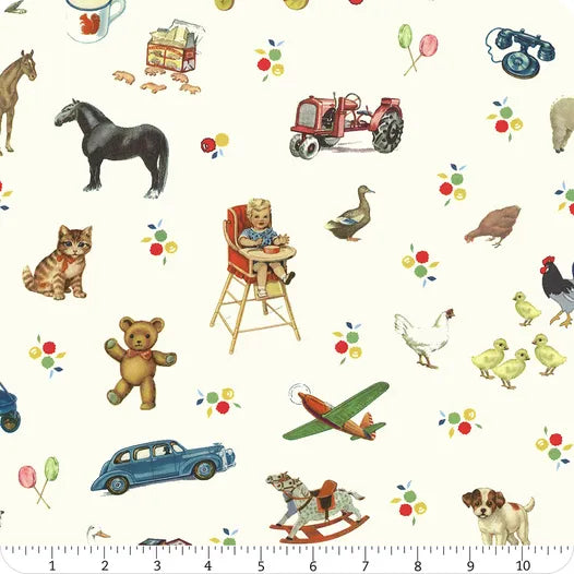 Simple Pleasures Ivory - Toys Stoff Riley Blake