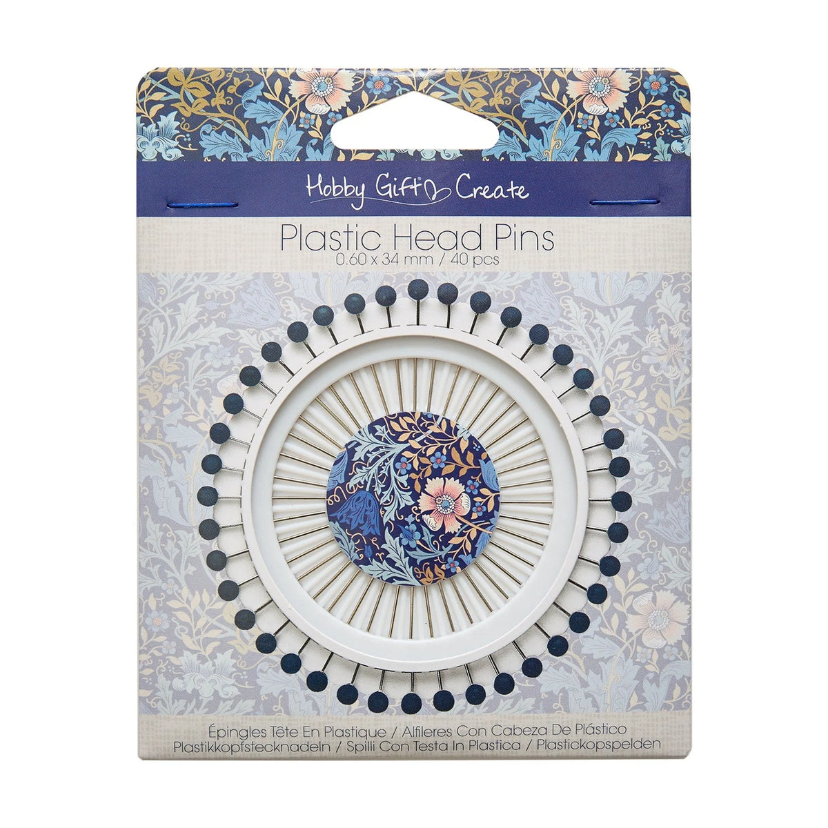 Plastikkopfstecknadeln von Hobby Gift Floral (40er Set) Hobby Gift Create