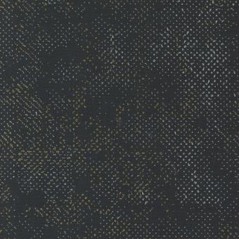 Spotted Ebony Metallic - Zen Chic Stoff Moda Fabrics