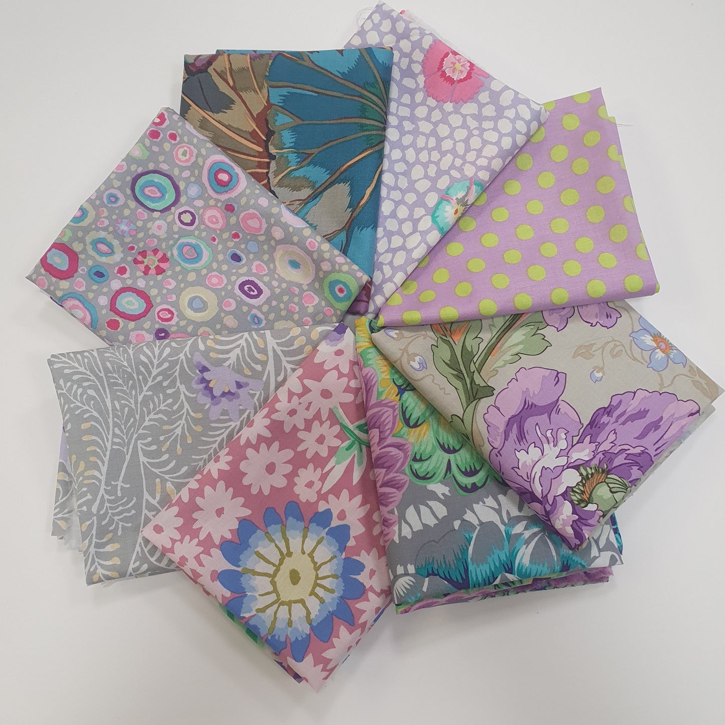 Kaffe Fassett Fat Quarter-Set - Grau/Lavendel