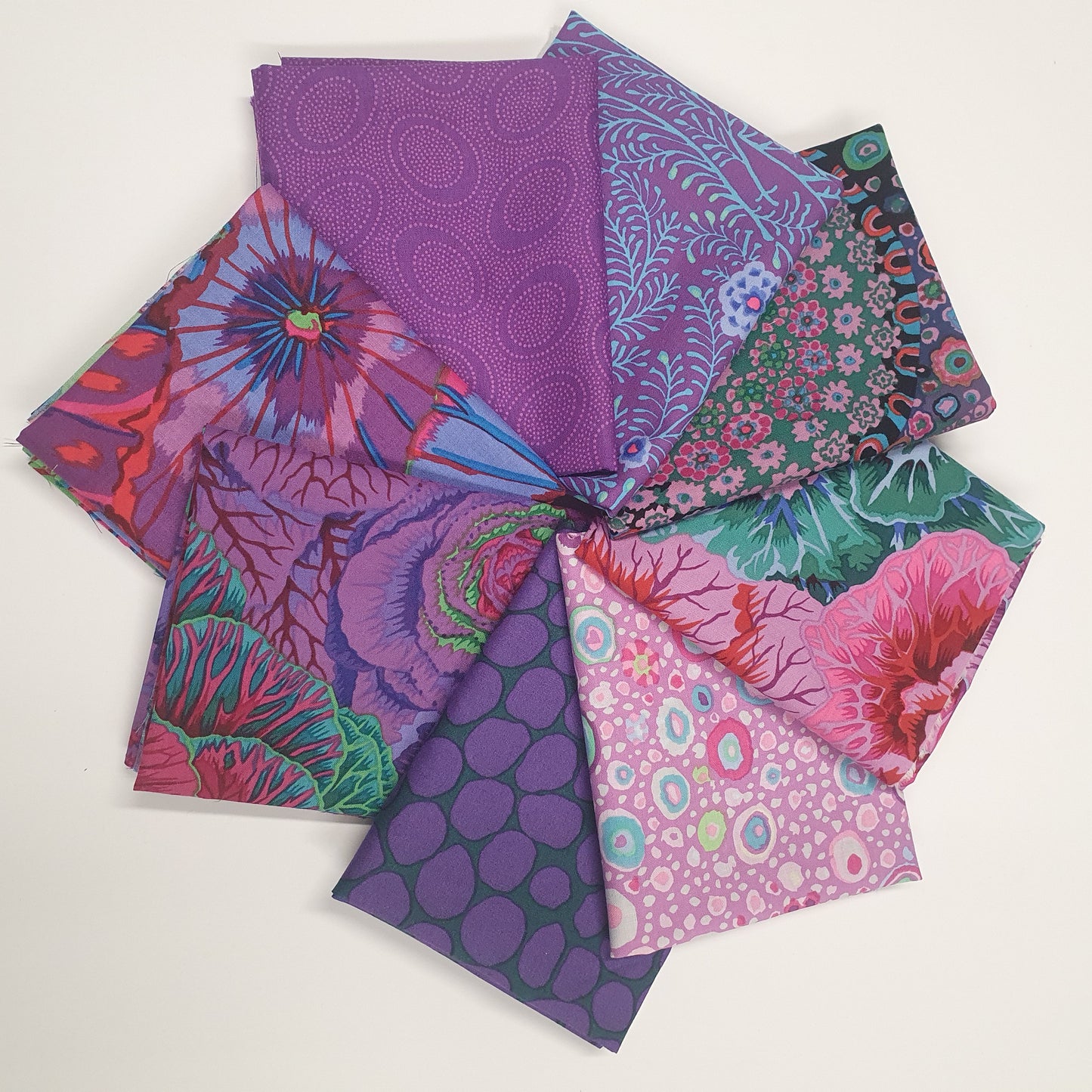 Kaffe Fassett Fat Quarter-Set - Purple/Lila