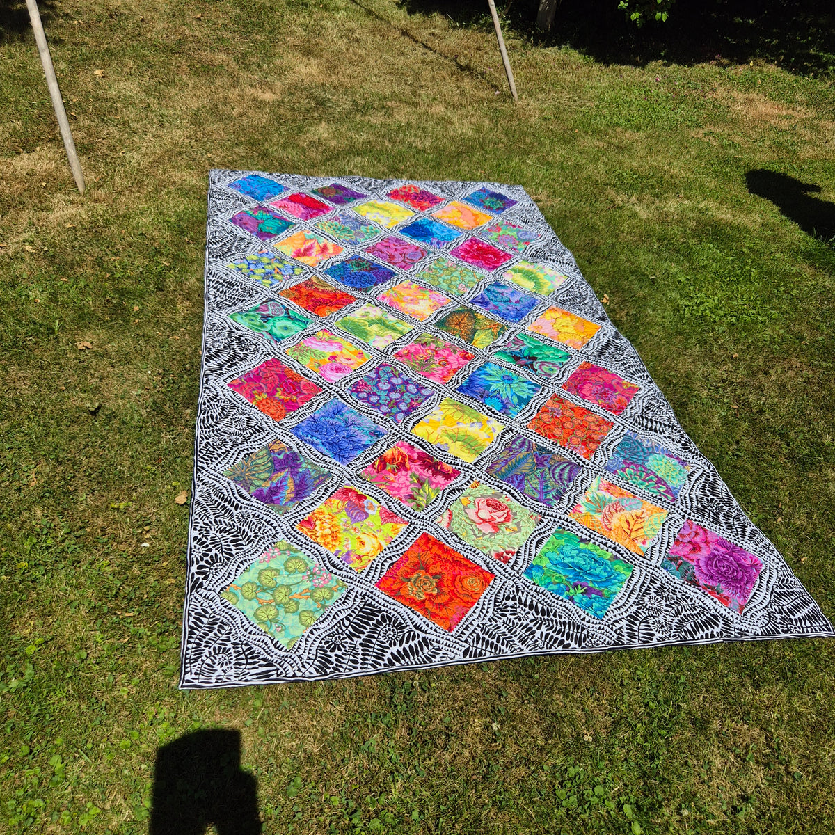 Quiltkit "Floating Garden-Quilt" Stoff Quiltwerkstatt Dresden