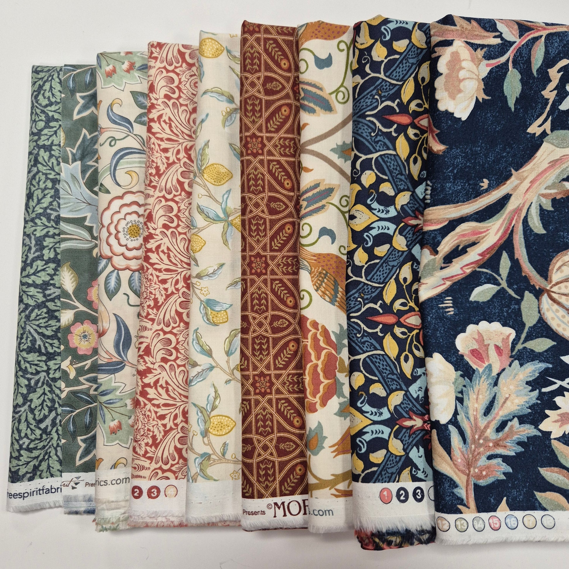 Quiltkit Orkney Plaid Quilt - William Morris Stoff Quiltwerkstatt Dresden