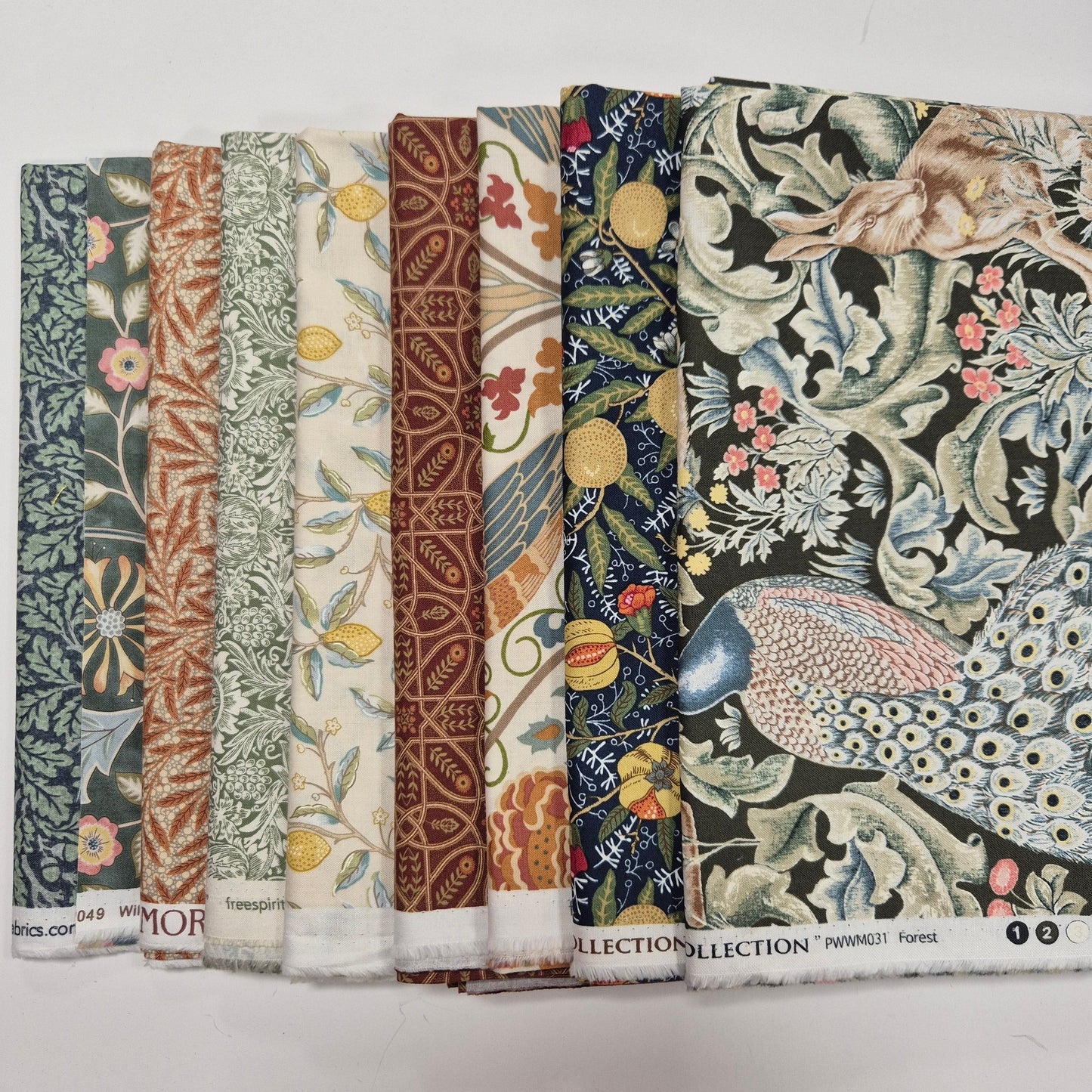Quiltkit Orkney Plaid Quilt - Farbvariante Forest - William Morris Stoff Quiltwerkstatt Dresden