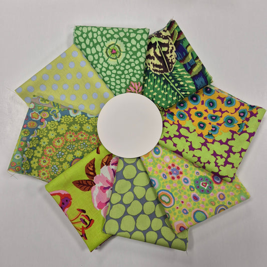 Kaffe Fassett Fat Quarter-Set - Lime Stoff Free Spirit
