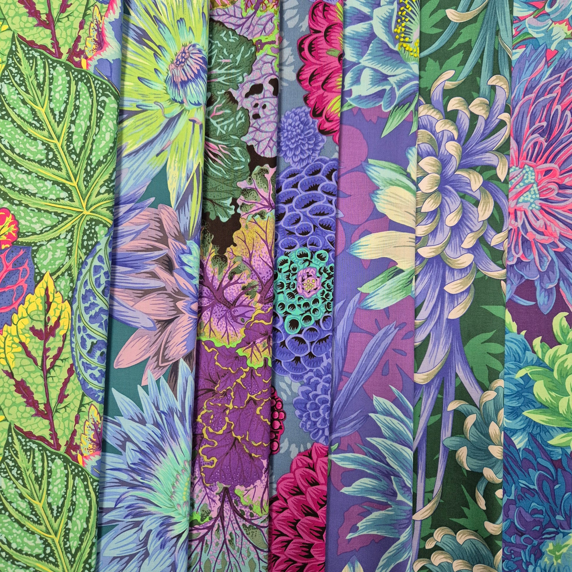 Kaffe Fassett Layer Cake - Blumenstoffe-Auswahl II Stoff Quiltwerkstatt Dresden
