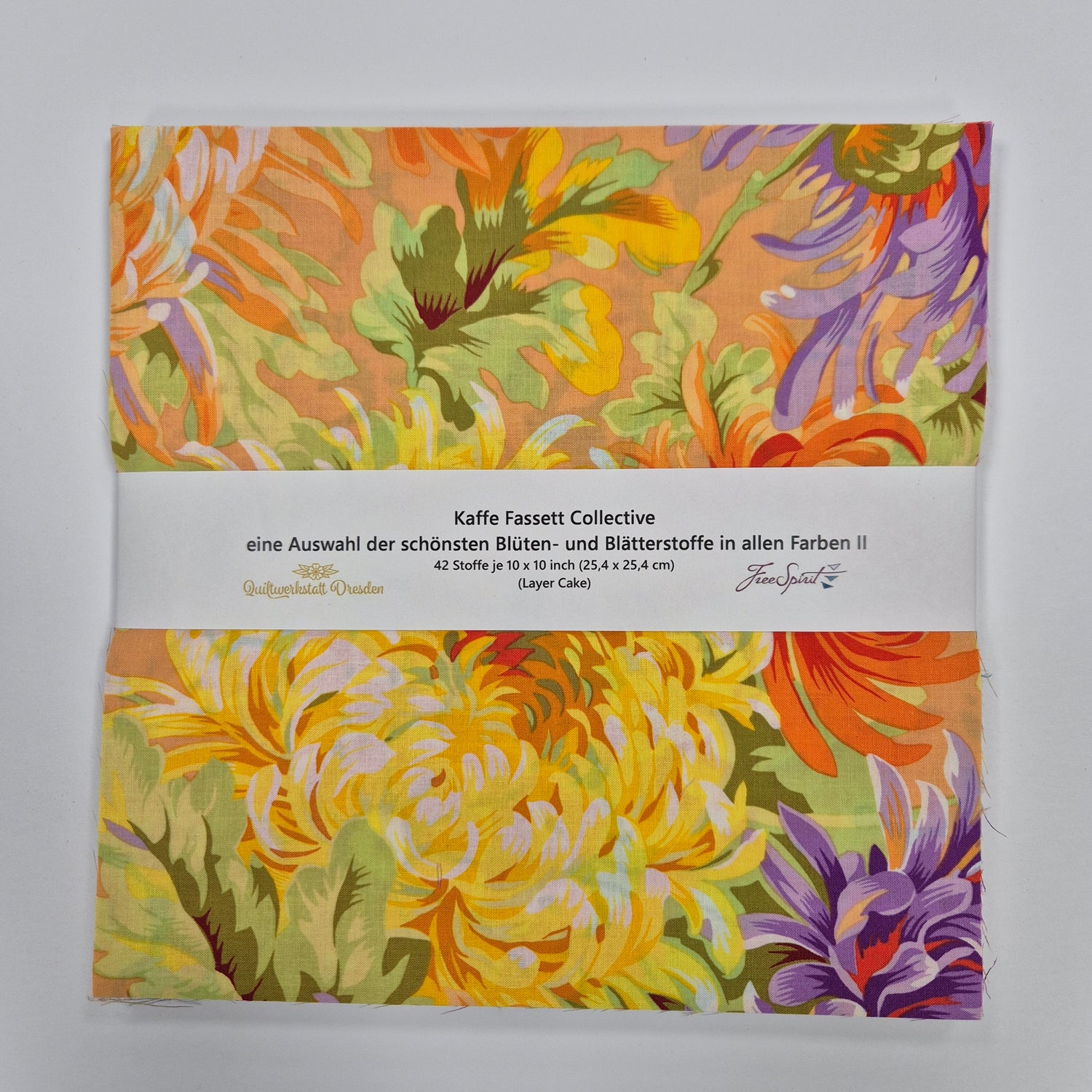 Kaffe Fassett Layer Cake - Blumenstoffe-Auswahl II Stoff Quiltwerkstatt Dresden