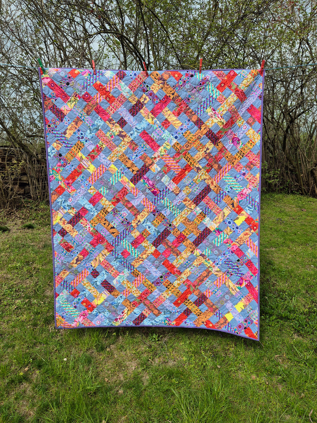 Quiltkit "The Charlotte Quilt" mit Kaffe Fassett-Stoffen "From the Archives"- Twin-Size
