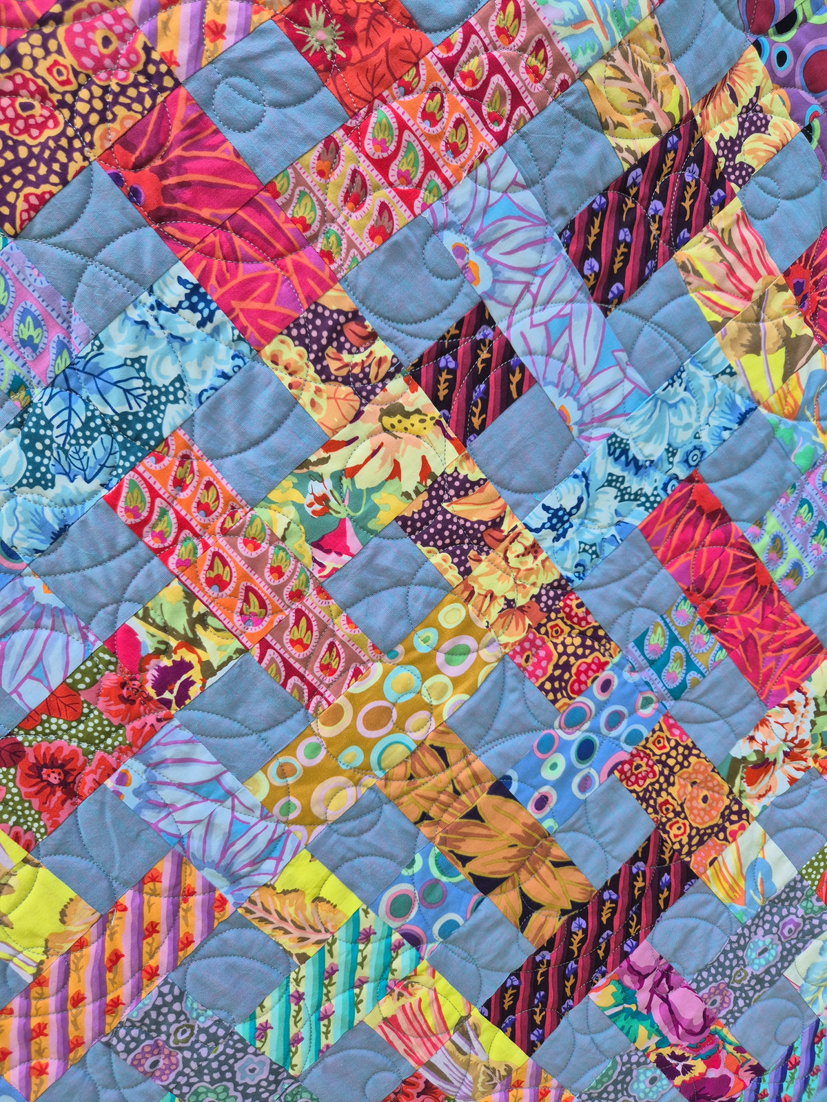Quiltkit "The Charlotte Quilt" mit Kaffe Fassett-Stoffen "From the Archives"- Twin-Size