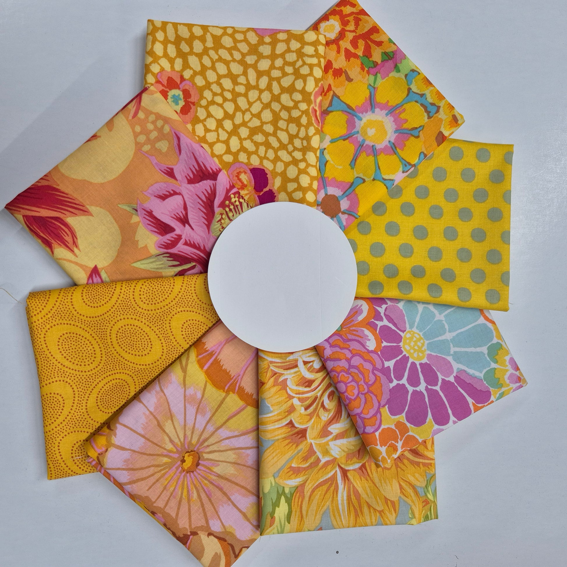 Kaffe Fassett Fat Quarter-Set - Gelb Stoff Free Spirit