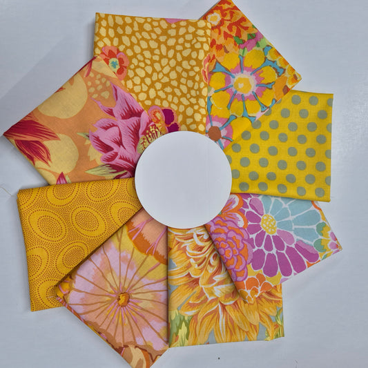 Kaffe Fassett Fat Quarter-Set - Gelb Stoff Free Spirit