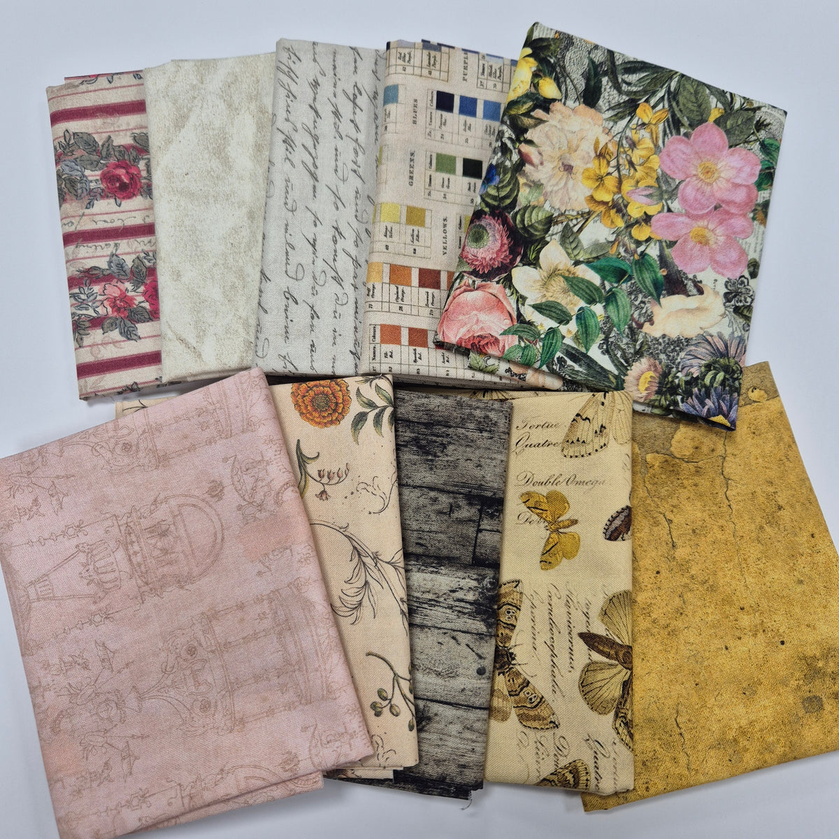 Tim Holtz - Palette Curated - 21 Fat-Quarter-Bundle Stoff Quiltwerkstatt Dresden