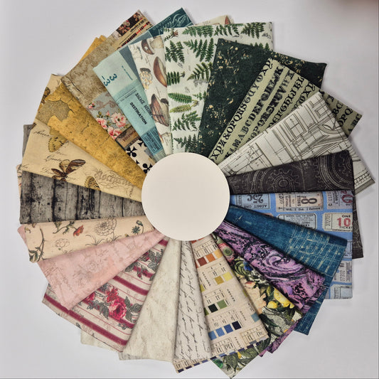 Tim Holtz - Palette Curated - 21 Fat-Quarter-Bundle Stoff Quiltwerkstatt Dresden