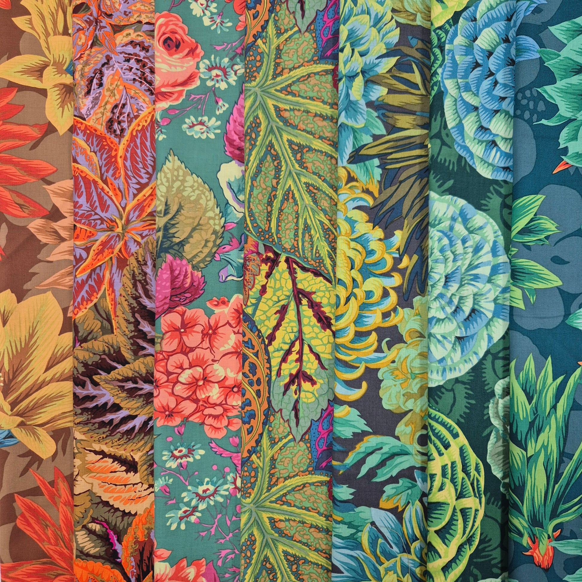 Kaffe Fassett Layer Cake - Blumenstoffe-Auswahl III - Quiltwerkstatt Dresden Stoff Quiltwerkstatt Dresden