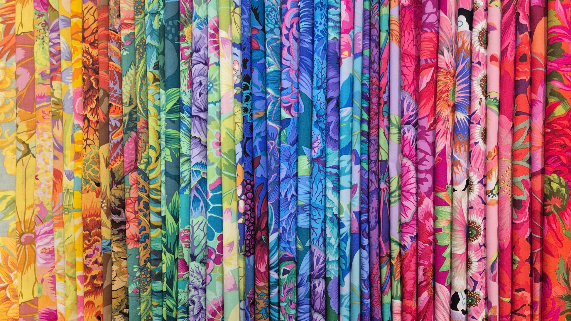 Kaffe Fassett Layer Cake - Blumenstoffe-Auswahl III - Quiltwerkstatt Dresden Stoff Quiltwerkstatt Dresden