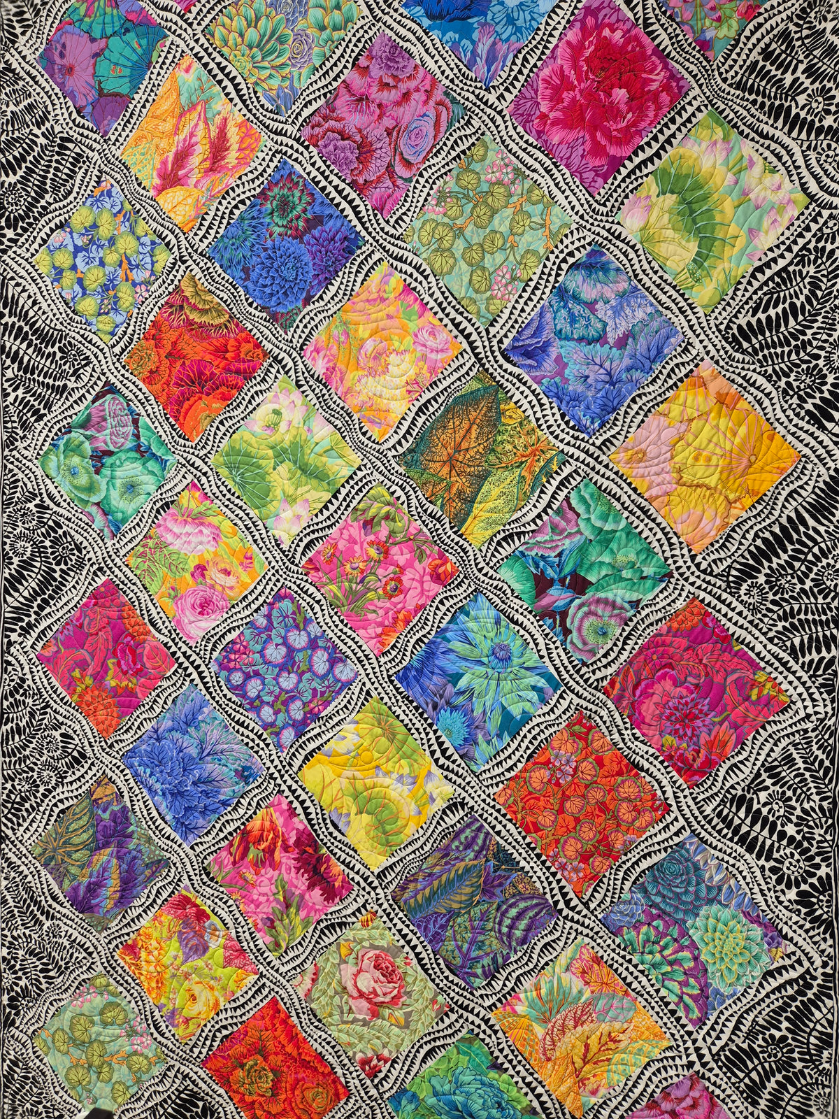 Quiltkit "Floating Garden-Quilt" Stoff Quiltwerkstatt Dresden