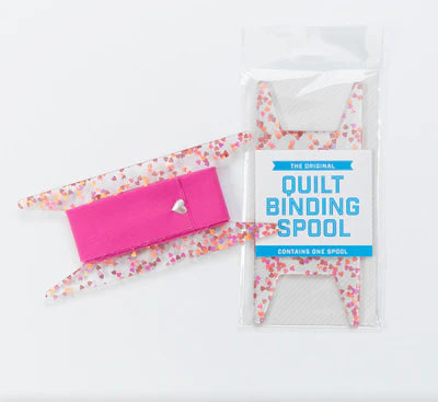 Quilt Binding Spool Pink & Gold Glitter StitchSupply.com