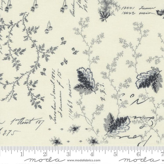 Low Volume Moda - Mix It Up - Collage - Porcelain and Black Stoff Moda Fabrics