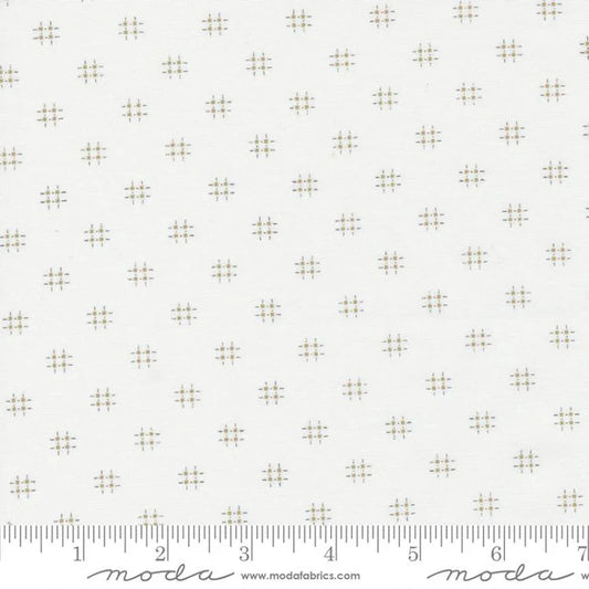 Low Volume Moda - Mix It Up - Hashtag - Off White Tan Stoff Moda Fabrics