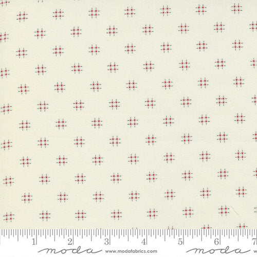 Low Volume Moda - Mix It Up - Hashtag - Porcelain Red Stoff Moda Fabrics
