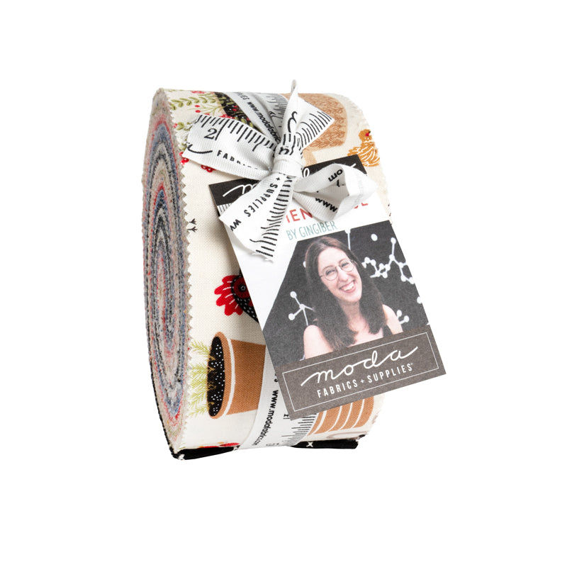 The Henhouse - Moda Gingiber - Jelly-Roll - Streifen-Set Stoff Moda Fabrics
