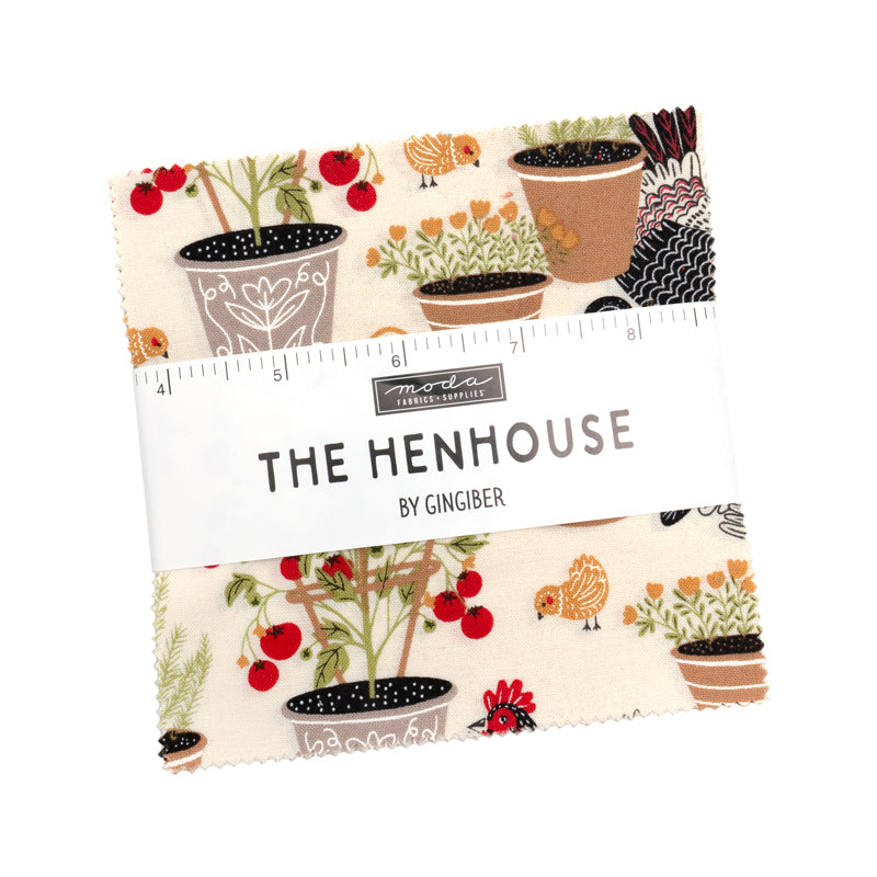 The Henhouse - Moda Gingiber - Charm Pack Stoff Moda Fabrics