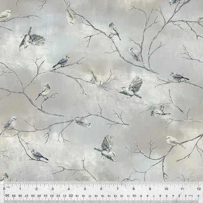 Winter Whisper Windham Fabrics - Snowbirds Cloudy Stoff Windham Fabrics