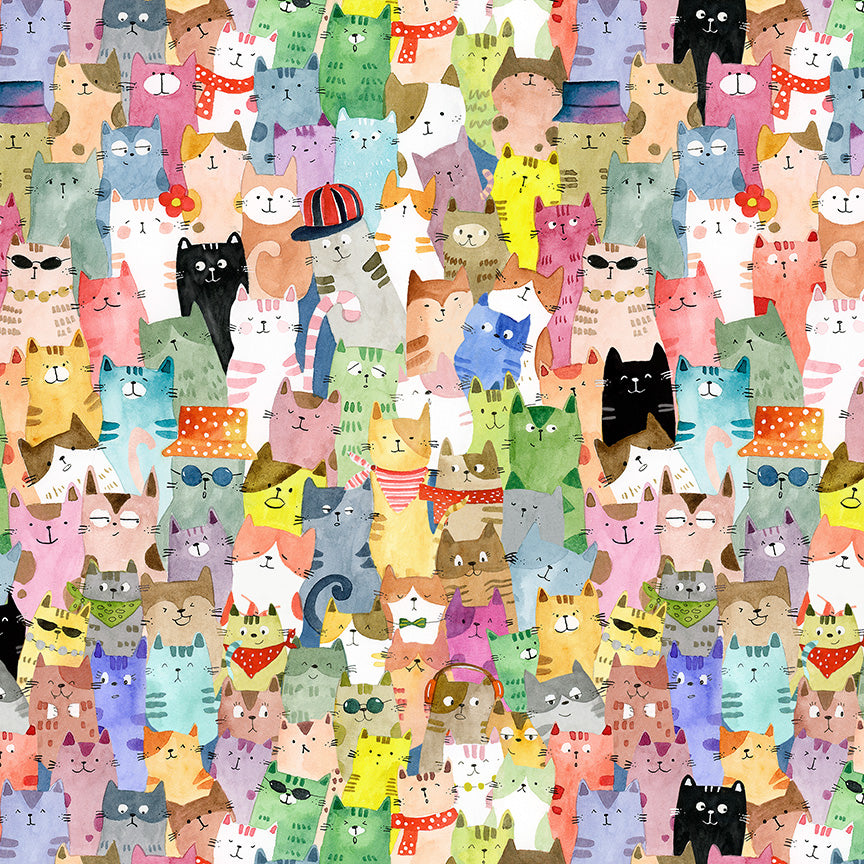 Cats around Town - Full of Purrsonality - Multi - Sue Miano