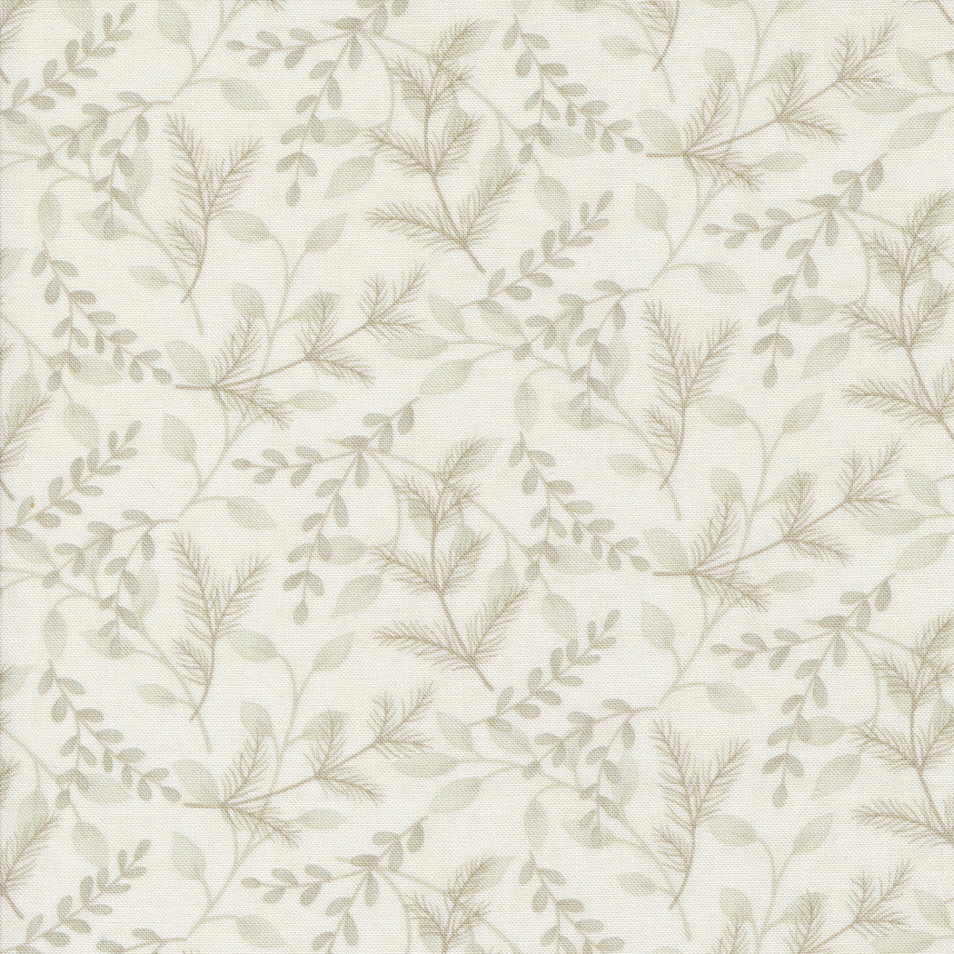 Woodland Winter Snowy White Zweige Stoff Moda Fabrics