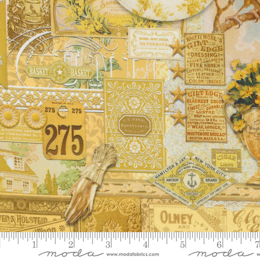 Cathe Holden - Curated in Color - Collage Yellow Stoff Moda Fabrics
